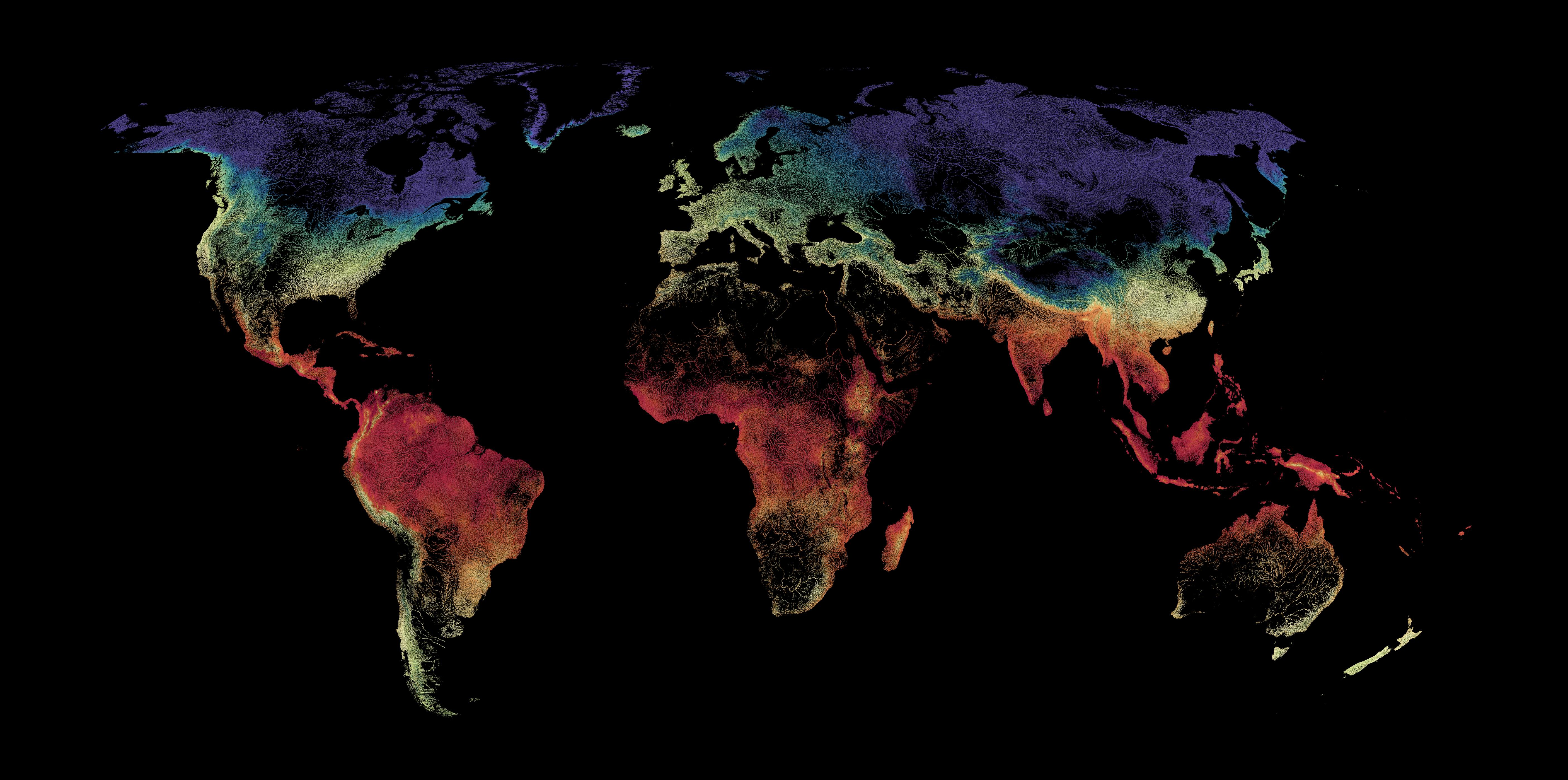 The world's river temperatures