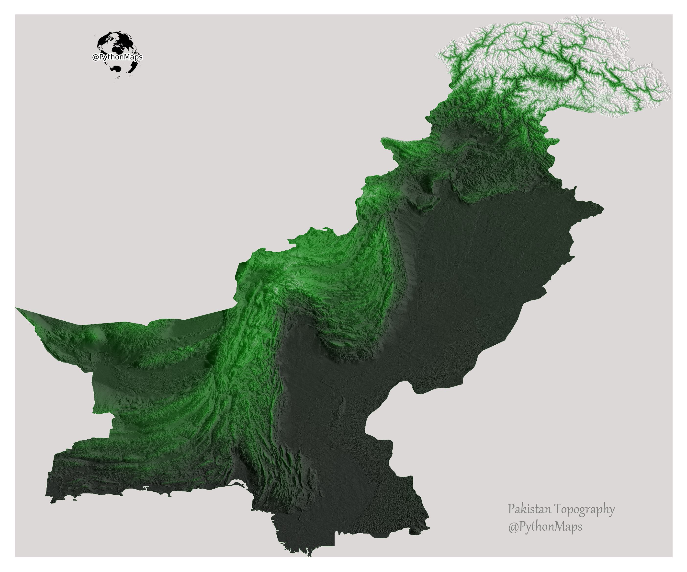 The Topography of Pakistan