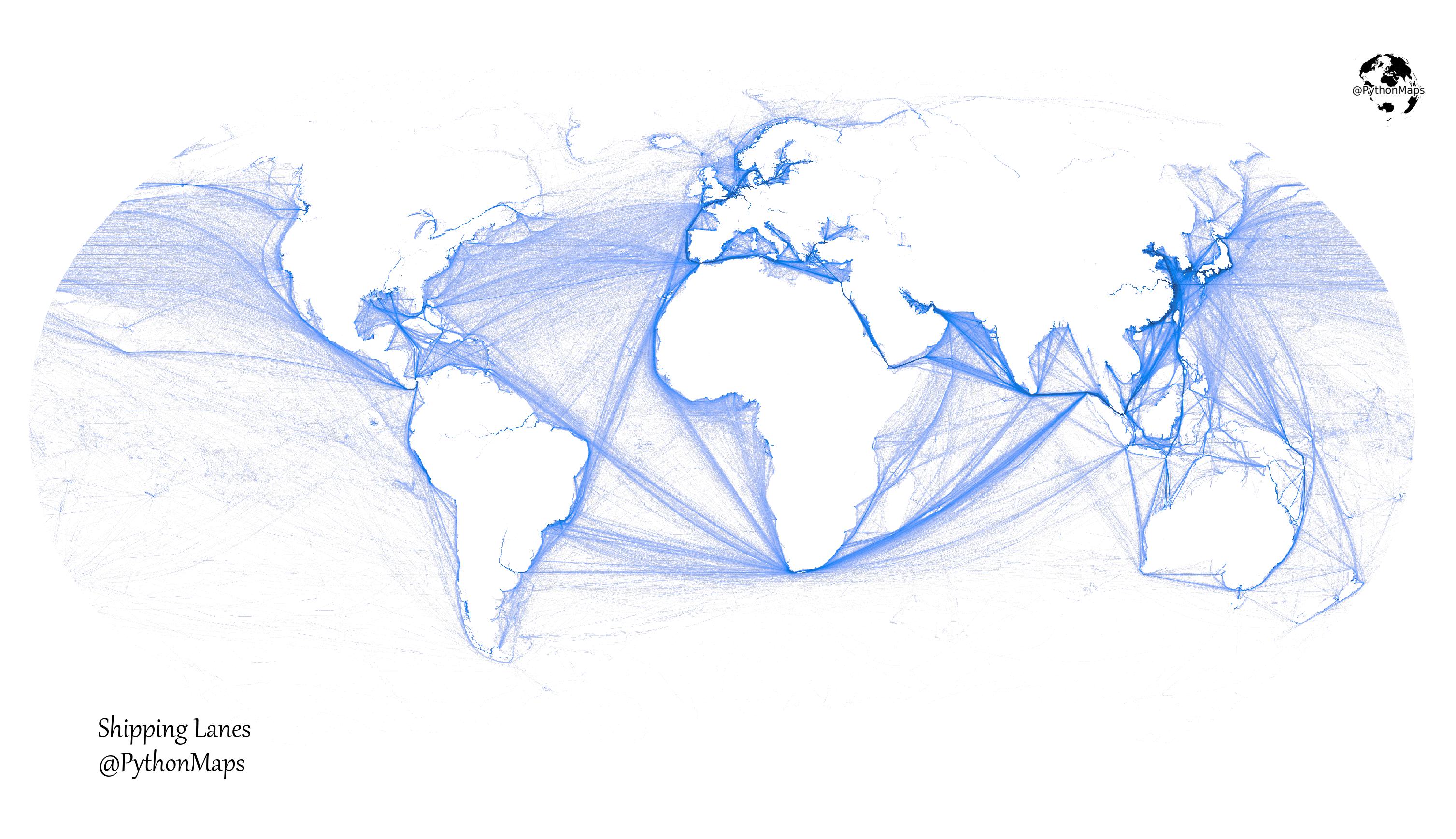 The World's Shipping Lanes