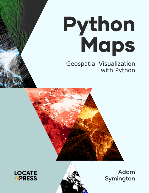 Python Maps — Geospatial Visualisation with Python, book cover